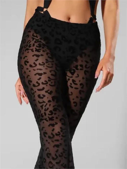 Брюки прозрачные леопард с шортами SeBriyki-pantera