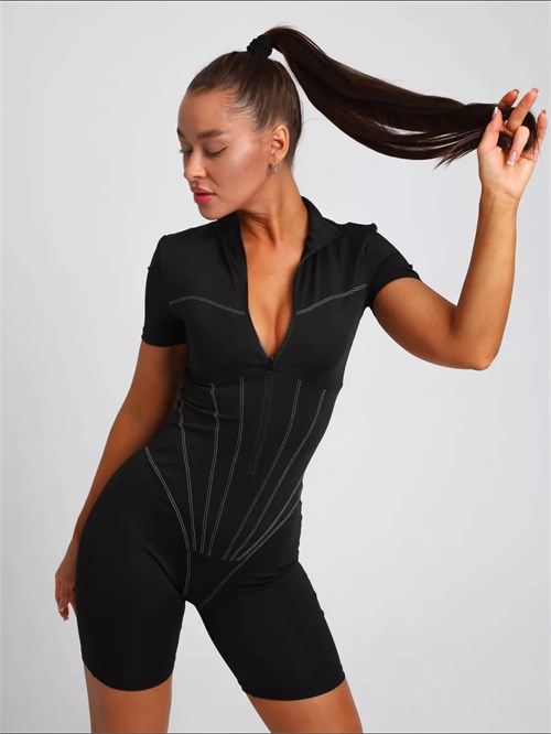 Комбинезон для танцев и фитнеса SeKombez-sasha-black