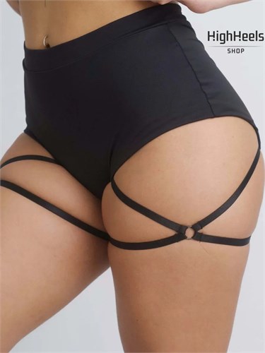 Шорты для танцев со стрепами Shorty-x-black