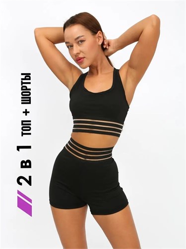 Костюм шорты и топ для pole dance пилона Kostym-Nora