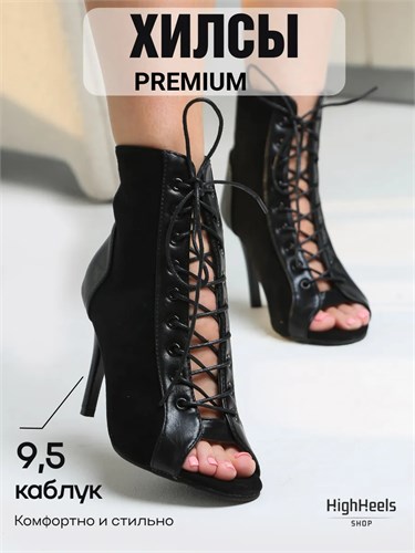 HIGH HEELS обувь для танцев женская хилсы Zamsha-premium9-black