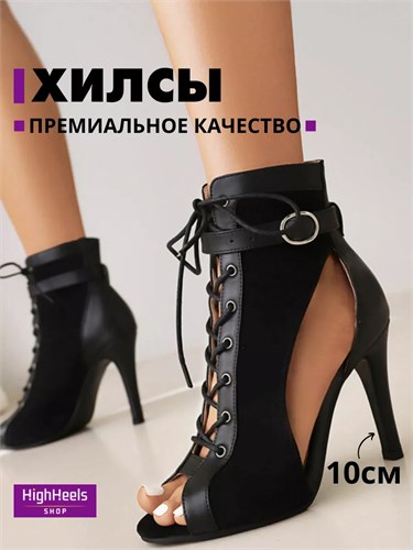 HIGH HEELS обувь для танцев женская хилсы Zamsha9-open-black