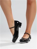 Туфли для степа чечетки лаковые Tufli-Step-Black
