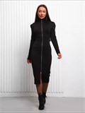 Платье карандаш обтягивающее с молнией SeDress-molnia-black