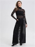 Платье прозрачное из кружева длинное ZZSeDress-gipurlong-black
