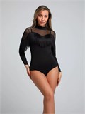 Боди для танцев с бахромой SeBody-latina-black