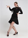 Боди для танцев с бахромой SeBody-latina-black