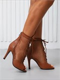 Хиллс туфли для танцев на каблуке 9,5 см SeMary-heels-brown