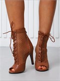 Хиллс туфли для танцев на каблуке 9,5 см SeMary-heels-brown