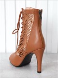 Хиллс туфли для танцев на каблуке 9,5 см SeMary-heels-brown