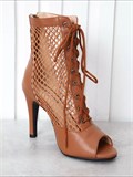 Хиллс туфли для танцев на каблуке 9,5 см SeMary-heels-brown