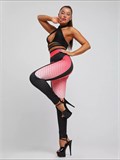 Леггинсы для танцев и спорта SeLegincy-strip-red