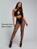 Колготки со стразами в сетку SeKolgotki-strazy