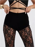 Брюки кружевные женские SeBriyki-yzori-black
