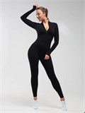Комбинезон спортивный для фитнеса и танцев SeKombez-olimpik-black