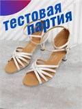 Туфли для танцев латина ZZRumba8-klesh-white