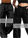 Брюки спортивные широкие на резинке Briyki-sportnew-black