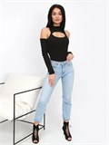 Боди с открытыми плечами Body-open-black