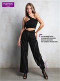 Штаны спортивные широкие для танцев карго алладины Briyki-sport-black