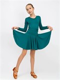 Рейтинговое платье костюм для спортивных танцев бальное valsdress-green