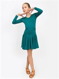 Рейтинговое платье костюм для спортивных танцев бальное valsdress-green