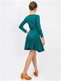 Рейтинговое платье костюм для спортивных танцев бальное valsdress-green