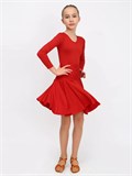 Рейтинговое платье костюм для спортивных танцев бальное valsdress-red
