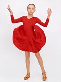 Рейтинговое платье костюм для спортивных танцев бальное valsdress-red