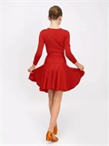 Рейтинговое платье костюм для спортивных танцев бальное valsdress-red