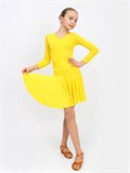 Рейтинговое платье костюм для спортивных танцев бальное valsdress-yellow